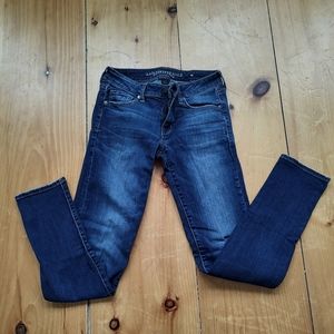 American Eagle Skinny Straight Jeans Sz 4 Long